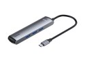Baseus Adapter HUB 6w1 Baseus USB-C na 3x USB 3.0 + HDMI + RJ45 + USB-C PD