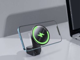 Baseus Baseus Big Energy Uchwyt samochodowy z ładowaniem indukcyjnym Mgasafe 15W do iPhone