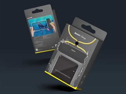Baseus Baseus Etui wodoodporne wodoszczelne do telefonu 7,2'' IPX8 Czarno-żółty Baseus Baseus Etui wodoodporne wodoszczelne do telefonu 7,2'' IPX8 Czarno-żółty