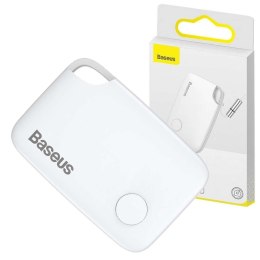 Baseus Bezprzewodowy Lokalizator GPS brelok smyczka Bluetooth Baseus T2 do kluczy psa Biały