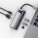 Baseus Hub 5w1 Baseus Metal Gleam Series, USB-C do 3x USB 3.0 + HDMI + USB-C PD