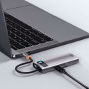 Baseus Hub 5w1 Baseus Metal Gleam Series, USB-C do 3x USB 3.0 + HDMI + USB-C PD