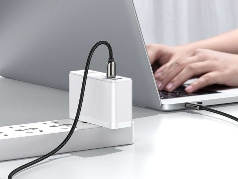 Baseus Kabel 1m Baseus przewód USB-C Type C z miernikiem prądu PD 5A 100W Black Baseus Kabel 1m Baseus przewód USB-C Type C z miernikiem prądu PD 5A 100W Black