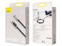 Baseus Kabel 1m Baseus przewód USB-C Type C z miernikiem prądu PD 5A 100W Black