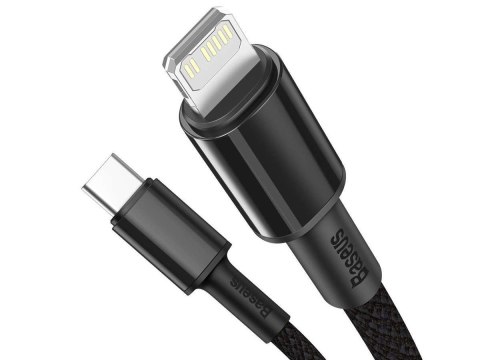Baseus Kabel 2m Baseus Density przewód USB-C Type C na Lightning PD 20W 5A Black Baseus Kabel 2m Baseus Density przewód USB-C Type C na Lightning PD 20W 5A Black