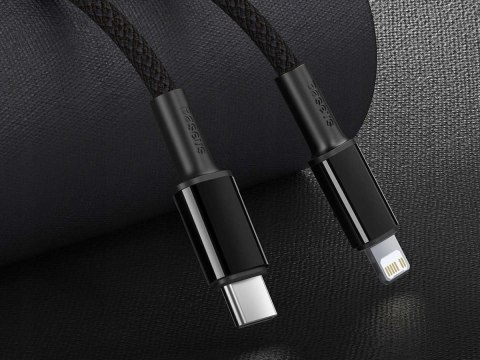 Baseus Kabel 2m Baseus Density przewód USB-C Type C na Lightning PD 20W 5A Black Baseus Kabel 2m Baseus Density przewód USB-C Type C na Lightning PD 20W 5A Black
