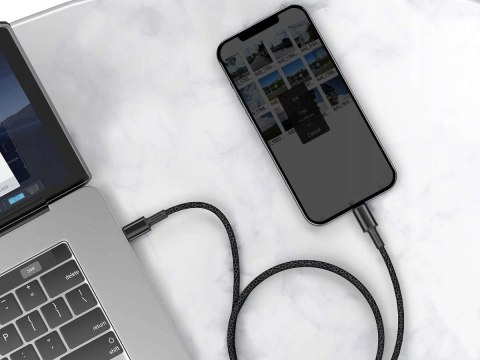 Baseus Kabel 2m Baseus Density przewód USB-C Type C na Lightning PD 20W 5A Black Baseus Kabel 2m Baseus Density przewód USB-C Type C na Lightning PD 20W 5A Black