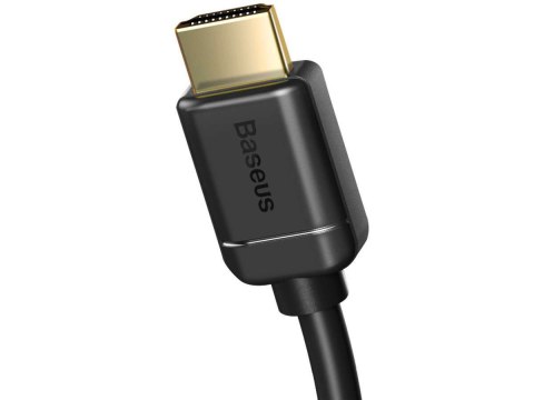 Baseus Kabel HDMI 2.0 Baseus, 4K 60Hz, 3D, HDR, 18Gbps, 1m Czarny Baseus Kabel HDMI 2.0 Baseus, 4K 60Hz, 3D, HDR, 18Gbps, 1m Czarny