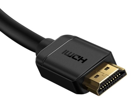 Baseus Kabel HDMI 2.0 Baseus, 4K 60Hz, 3D, HDR, 18Gbps, 1m Czarny Baseus Kabel HDMI 2.0 Baseus, 4K 60Hz, 3D, HDR, 18Gbps, 1m Czarny
