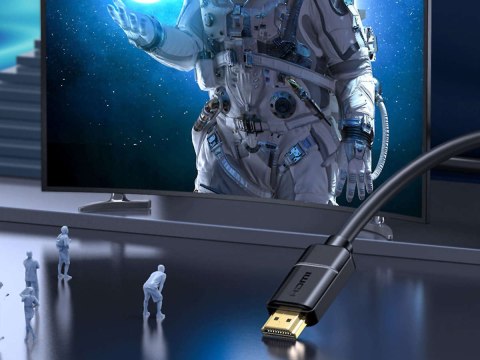 Baseus Kabel HDMI 2.0 Baseus, 4K 60Hz, 3D, HDR, 18Gbps, 1m Czarny Baseus Kabel HDMI 2.0 Baseus, 4K 60Hz, 3D, HDR, 18Gbps, 1m Czarny