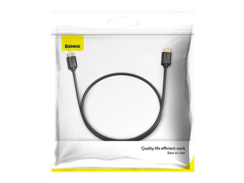 Baseus Kabel HDMI 2.0 Baseus, 4K 60Hz, 3D, HDR, 18Gbps, 1m Czarny Baseus Kabel HDMI 2.0 Baseus, 4K 60Hz, 3D, HDR, 18Gbps, 1m Czarny