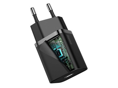 Baseus Ładowarka sieciowa Baseus Super Si Quick Charger 1C 20W Black Baseus Ładowarka sieciowa Baseus Super Si Quick Charger 1C 20W Black