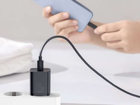 Baseus Ładowarka sieciowa Baseus Super Si Quick Charger 1C 20W Black Baseus Ładowarka sieciowa Baseus Super Si Quick Charger 1C 20W Black