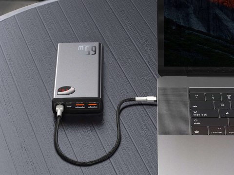 Baseus Powerbank Baseus Adaman Metal Digital Display QC 20000mAh 65W Baseus Powerbank Baseus Adaman Metal Digital Display QC 20000mAh 65W