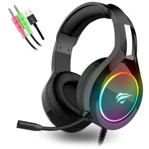 Havit Słuchawki gamingowe Havit GAMENOTE H2232D RGB USB+3.5mm Havit Słuchawki gamingowe Havit GAMENOTE H2232D RGB USB+3.5mm
