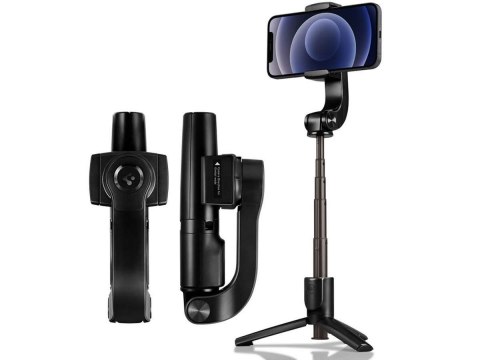 Spigen Uchwyt Selfie Stick kijek Spigen S610W gimbal tripod Black Spigen Uchwyt Selfie Stick kijek Spigen S610W gimbal tripod Black