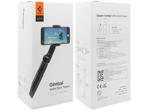 Spigen Uchwyt Selfie Stick kijek Spigen S610W gimbal tripod Black Spigen Uchwyt Selfie Stick kijek Spigen S610W gimbal tripod Black