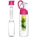 ORION BUTELKA BIDON 650ml Z WKŁADEM NA OWOCE RÓŻOWA 124574-Z