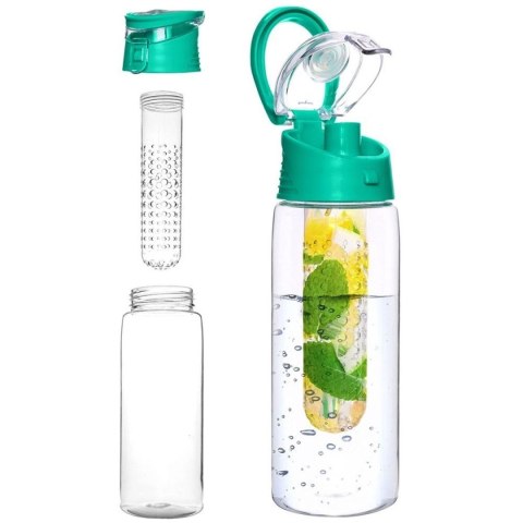 ORION BUTELKA BIDON 650ml Z WKŁADEM NA OWOCE ZIELONA 124574-Z ORION BUTELKA BIDON 650ml Z WKŁADEM NA OWOCE ZIELONA 124574-Z