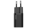 Baseus Ładowarka sieciowa Baseus USB-C PD 25W + kabel do USB-C Black