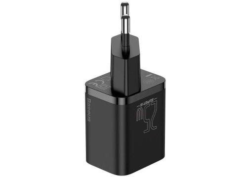 Baseus Ładowarka sieciowa Baseus USB-C PD 25W + kabel do USB-C Black Baseus Ładowarka sieciowa Baseus USB-C PD 25W + kabel do USB-C Black
