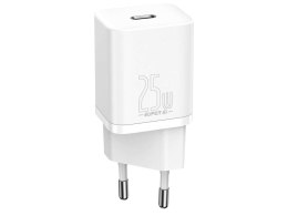 Baseus Ładowarka sieciowa Baseus USB-C PD 25W + kabel do USB-C White