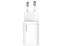 Baseus Ładowarka sieciowa Baseus USB-C PD 25W + kabel do USB-C White