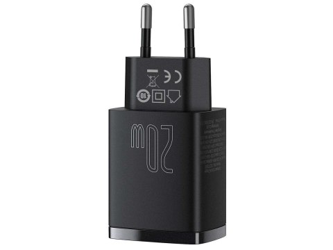 Baseus Ładowarka sieciowa Baseus USB PD QC 3.0 20W Black Baseus Ładowarka sieciowa Baseus USB PD QC 3.0 20W Black
