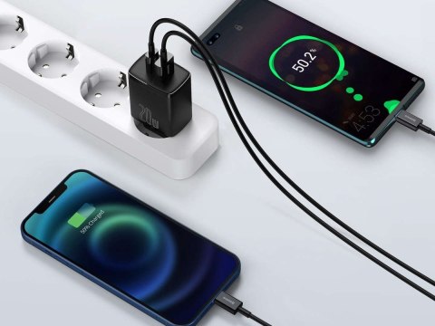 Baseus Ładowarka sieciowa Baseus USB PD QC 3.0 20W Black Baseus Ładowarka sieciowa Baseus USB PD QC 3.0 20W Black