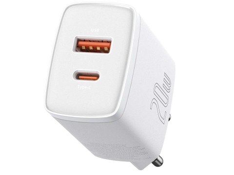 Baseus Ładowarka sieciowa Baseus USB PD QC 3.0 20W White Baseus Ładowarka sieciowa Baseus USB PD QC 3.0 20W White