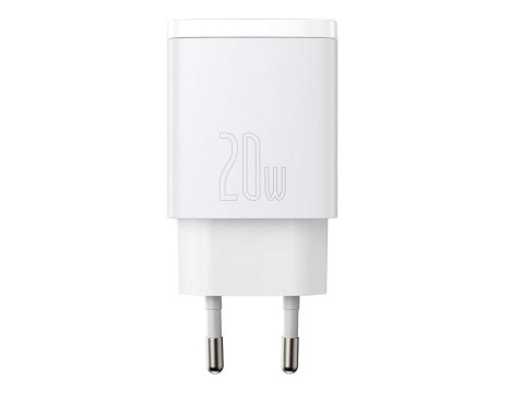 Baseus Ładowarka sieciowa Baseus USB PD QC 3.0 20W White Baseus Ładowarka sieciowa Baseus USB PD QC 3.0 20W White