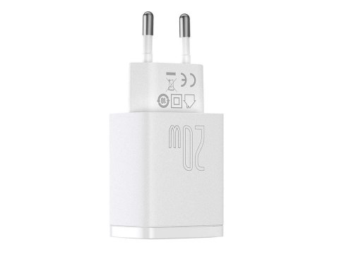 Baseus Ładowarka sieciowa Baseus USB PD QC 3.0 20W White Baseus Ładowarka sieciowa Baseus USB PD QC 3.0 20W White