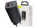 Baseus Ładowarka sieciowa szybka Baseus GaN2 Lite USB + USB-C 65W EU Czarna