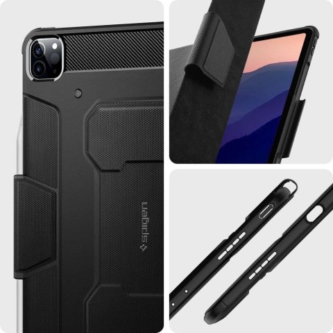 Spigen Etui Spigen Rugged Armor PRO Pencil do Apple iPad Pro 12.9 2020 / 2021 / 2022 / iPad Air 13 2024 Black Spigen Etui Spigen Rugged Armor PRO Pencil do Apple iPad Pro 12.9 2020 / 2021 / 2022 / iPad Air 13 2024 Black