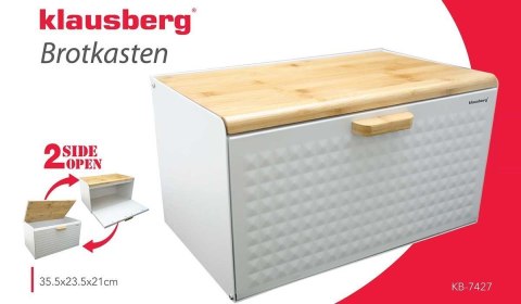 KLAUSBERG CHLEBAK DWUSTRONNY KLAUSBERG KB-7427 biały KLAUSBERG CHLEBAK DWUSTRONNY KLAUSBERG KB-7427 biały
