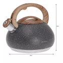 KLAUSBERG CZAJNIK Z GWIZDKIEM 2,7L KLAUSBERG KB-7280 GRANIT WOOD