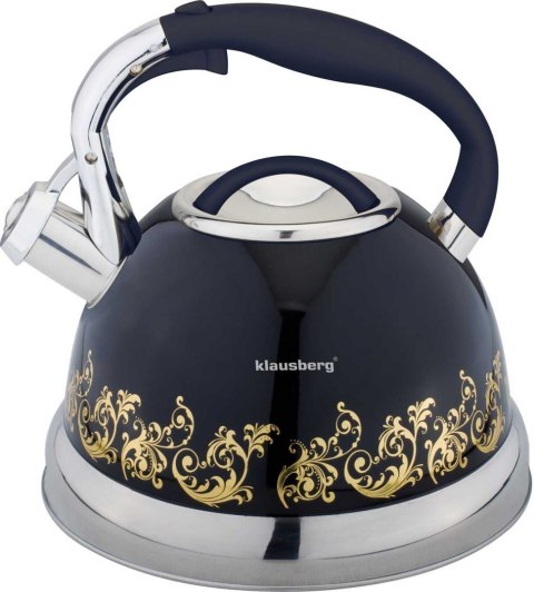 KLAUSBERG CZAJNIK Z GWIZDKIEM KLAUSBERG 2,8L KB-7055 BLACK KLAUSBERG CZAJNIK Z GWIZDKIEM KLAUSBERG 2,8L KB-7055 BLACK
