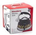 KLAUSBERG CZAJNIK Z GWIZDKIEM KLAUSBERG 2,8L KB-7055 BLACK