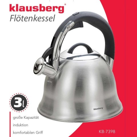 KLAUSBERG Czajnik 3L z gwizdkiem KLAUSBERG KB-7398 KLAUSBERG Czajnik 3L z gwizdkiem KLAUSBERG KB-7398