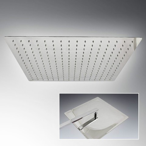 E-hurtownia Deszczownica 50 cm ultra-slim kwadratowa sufitowa E-hurtownia Deszczownica 50 cm ultra-slim kwadratowa sufitowa