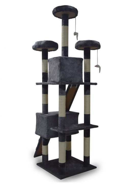 E-hurtownia Drapak dla kota 170 cm ciemnoszary domek platformy legowisko zabawki sizal E-hurtownia Drapak dla kota 170 cm ciemnoszary domek platformy legowisko zabawki sizal