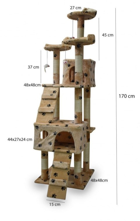 E-hurtownia Drapak legowisko domek drzewko dla kota 170 E-hurtownia Drapak legowisko domek drzewko dla kota 170