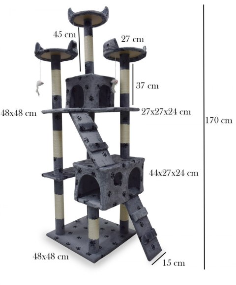 E-hurtownia Drapak legowisko domek drzewko dla kota 170 E-hurtownia Drapak legowisko domek drzewko dla kota 170