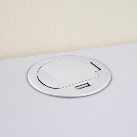 BITUXX® GNIAZDO CHOWANE WPUSZCZANE W BLAT OKRĄGŁE Z USB BITUXX® GNIAZDO CHOWANE WPUSZCZANE W BLAT OKRĄGŁE Z USB