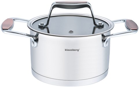 KLAUSBERG Garnek ze stali 18/10 KLAUSBERG KB-7225 16cm 1,8L KLAUSBERG Garnek ze stali 18/10 KLAUSBERG KB-7225 16cm 1,8L