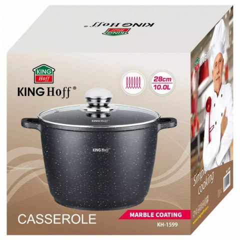 KINGHOFF KINGHOFF GARNEK MARMUROWY 28cm KH-1599 10L KINGHOFF KINGHOFF GARNEK MARMUROWY 28cm KH-1599 10L