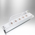 E-hurtownia Listwa zasilająca przedłużacz 5 gniazd +2xUSB 1,4m