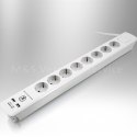 E-hurtownia Listwa zasilająca przedłużacz 8 gniazd + 2xUSB 1,5m