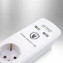 E-hurtownia Listwa zasilająca przedłużacz 8 gniazd + 2xUSB 1,5m