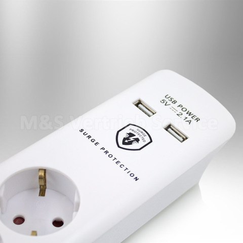 E-hurtownia Listwa zasilająca przedłużacz 8 gniazd + 2xUSB 1,5m E-hurtownia Listwa zasilająca przedłużacz 8 gniazd + 2xUSB 1,5m